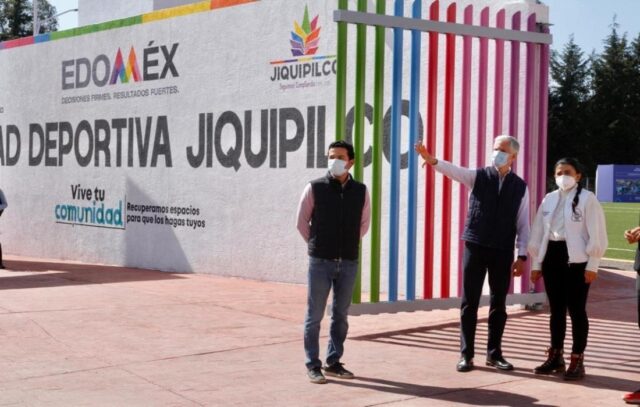 Del Mazo inaugura centro deportivo en Jiquipilco