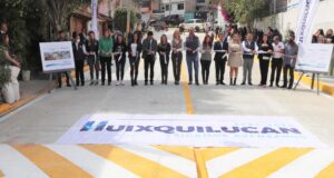 Huixquilucan entrega repavimentación de calles en escuela de San Fernando