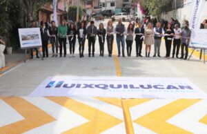 Huixquilucan entrega repavimentación de calles en escuela de San Fernando
