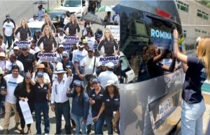Más de 2 mil transportistas se unieron en apoyo a Romina Contreras y su campaña