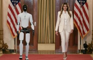 Melania Trump presenta robot humanoide en evento de educación en la Casa Blanca