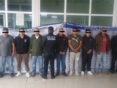 Detienen a 9 personas por robo en una bodega de Texcoco