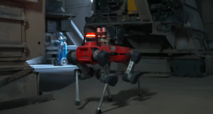 Cementera utiliza perro-robot para inspeccionar zonas peligrosas