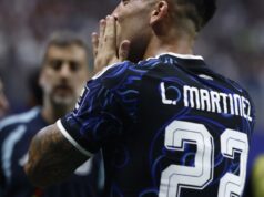 Lautaro Martínez celebra su gol soñado con Argentina en el Mundial